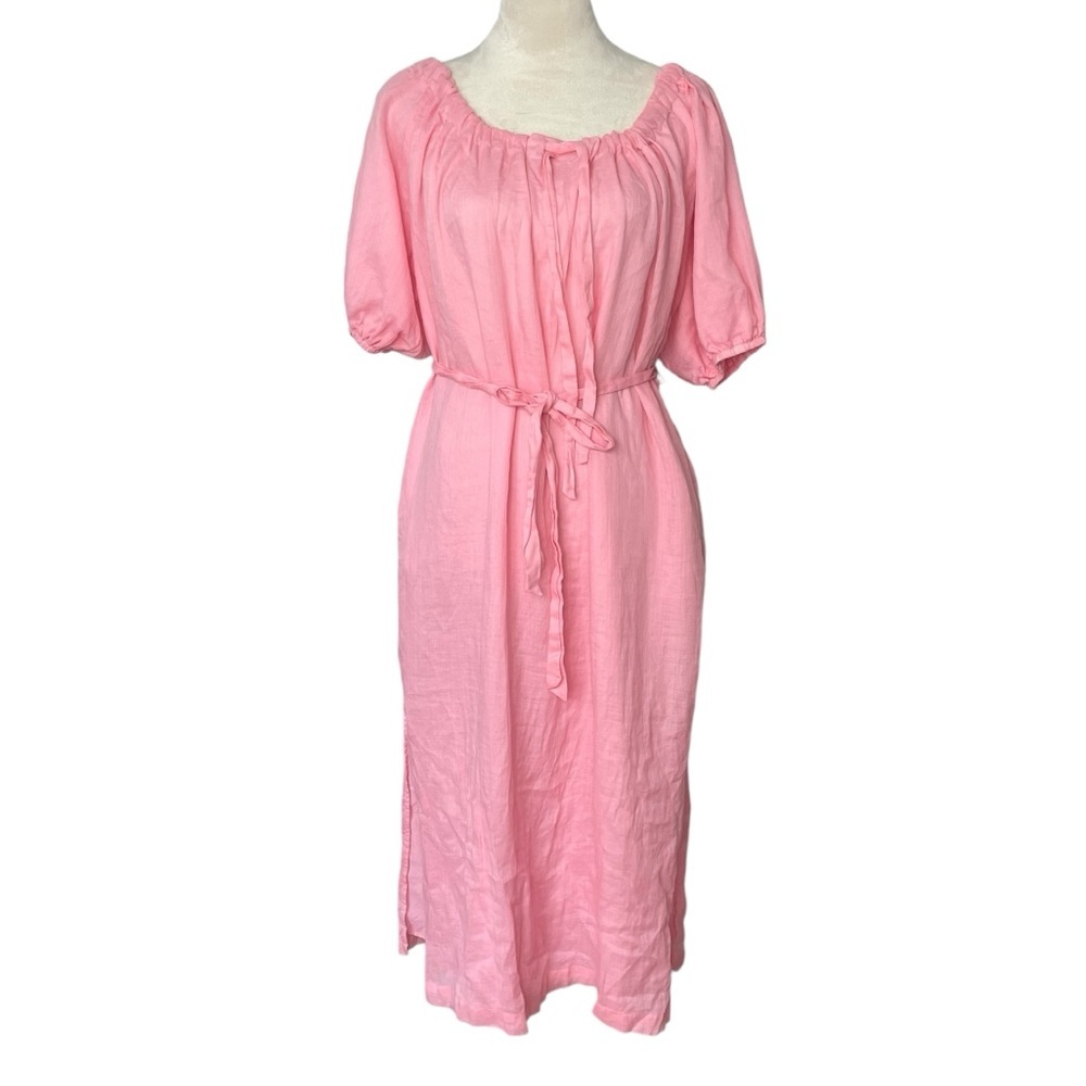 Elegant Pink Midi Dress